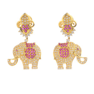 elephant earrings October Antique & Modern Jewellery 