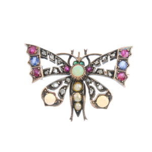 butterfly brooch October Antique & Modern Jewellery 