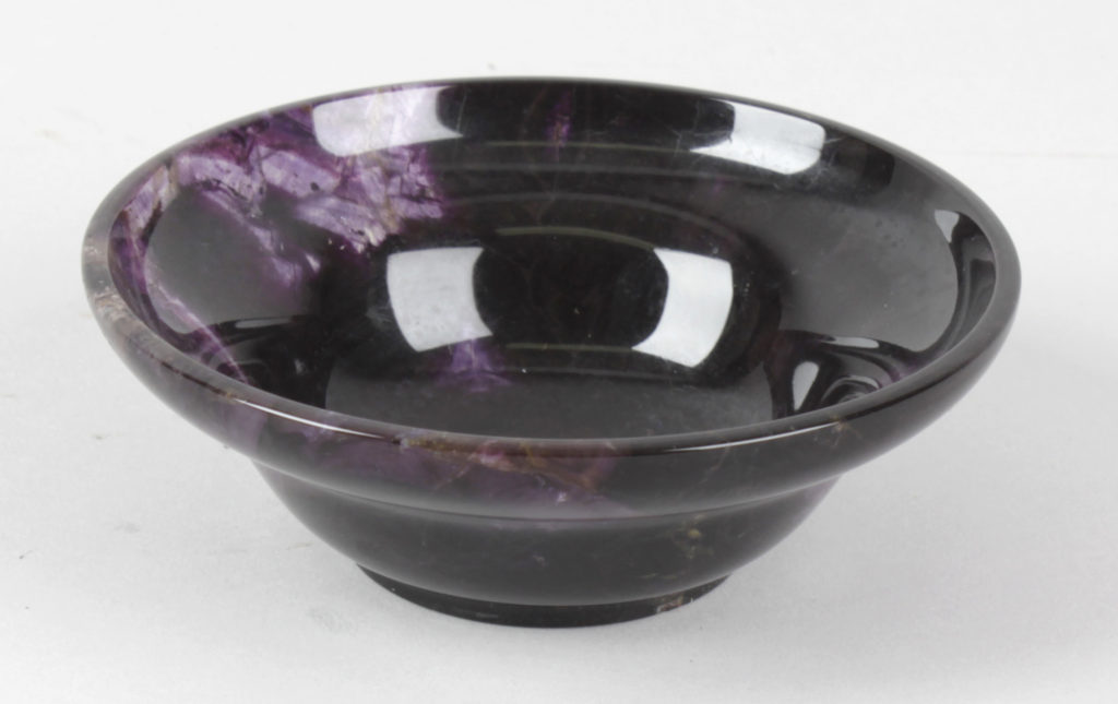 A Blue John bowl.