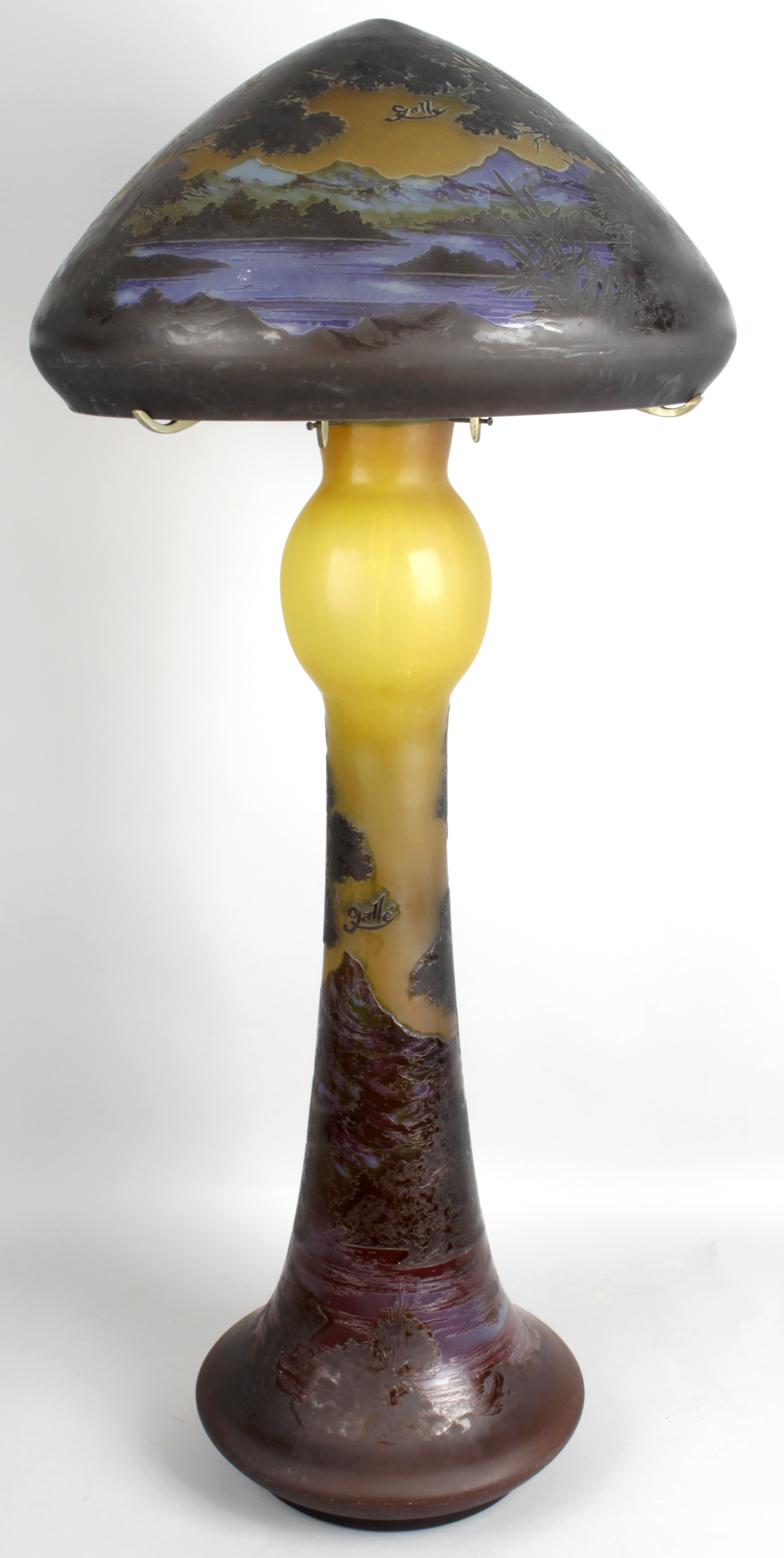 Large Galle style glass lamp Auction House Birmingham