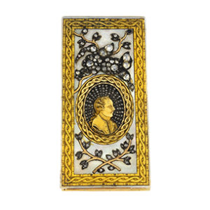 A Louis XV gold, diamond and mother-of-pearl calendar