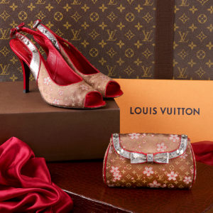 louis vuitton shoes and matching purse 