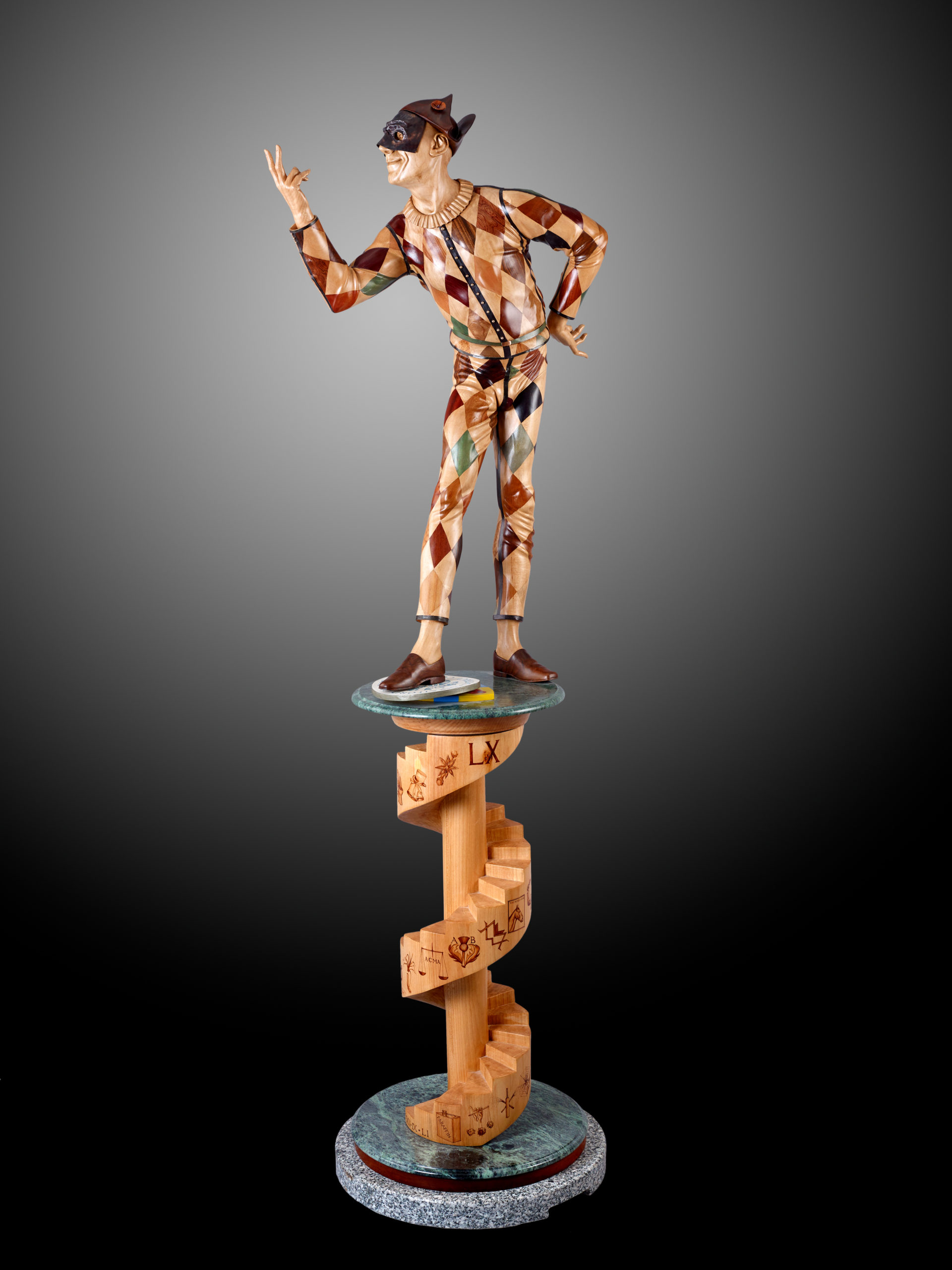 Ian Norbury Harlequin carving breaks auction record | Fellows Blog