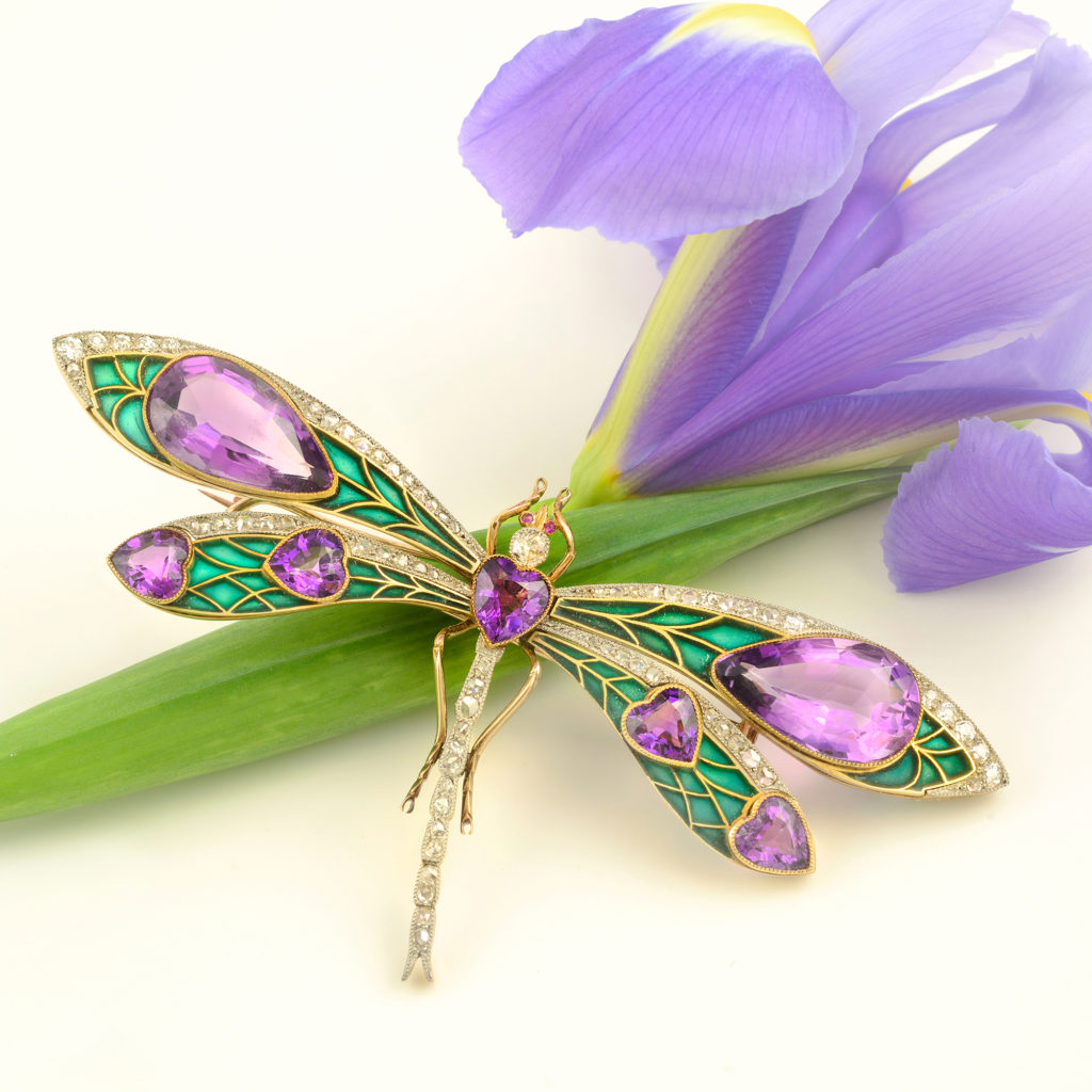 Suffragette Art Nouveau dragonfly brooch soars at auction Fellows Blog