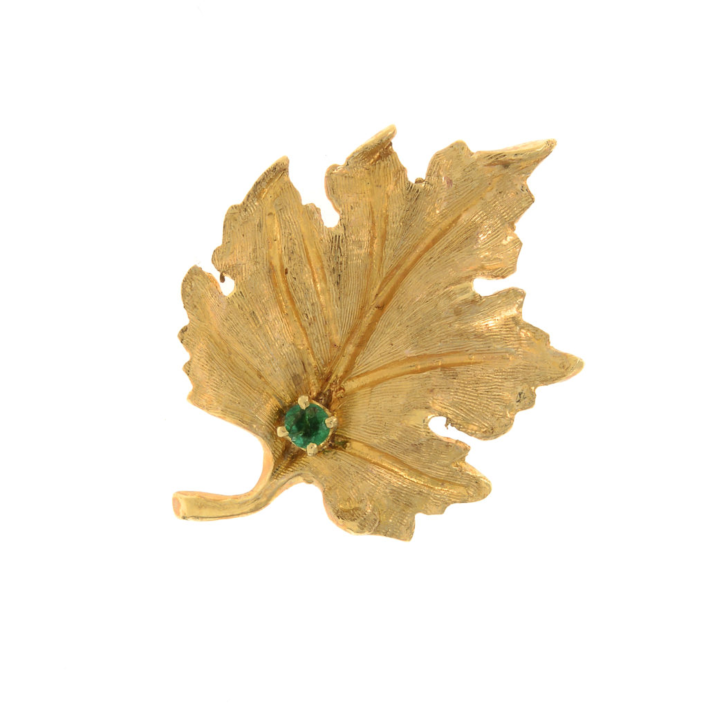 leaf brooch