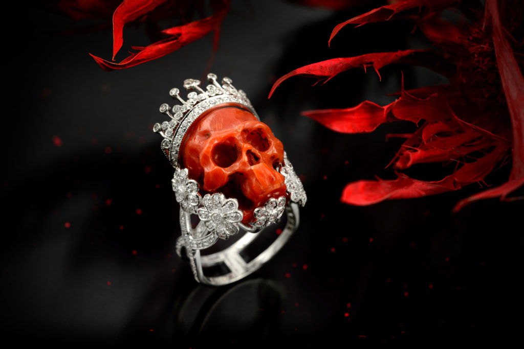 Madonna’s jewellery designer – Diamond crown skull ring set to make thousands at auction 1 lydia courteille