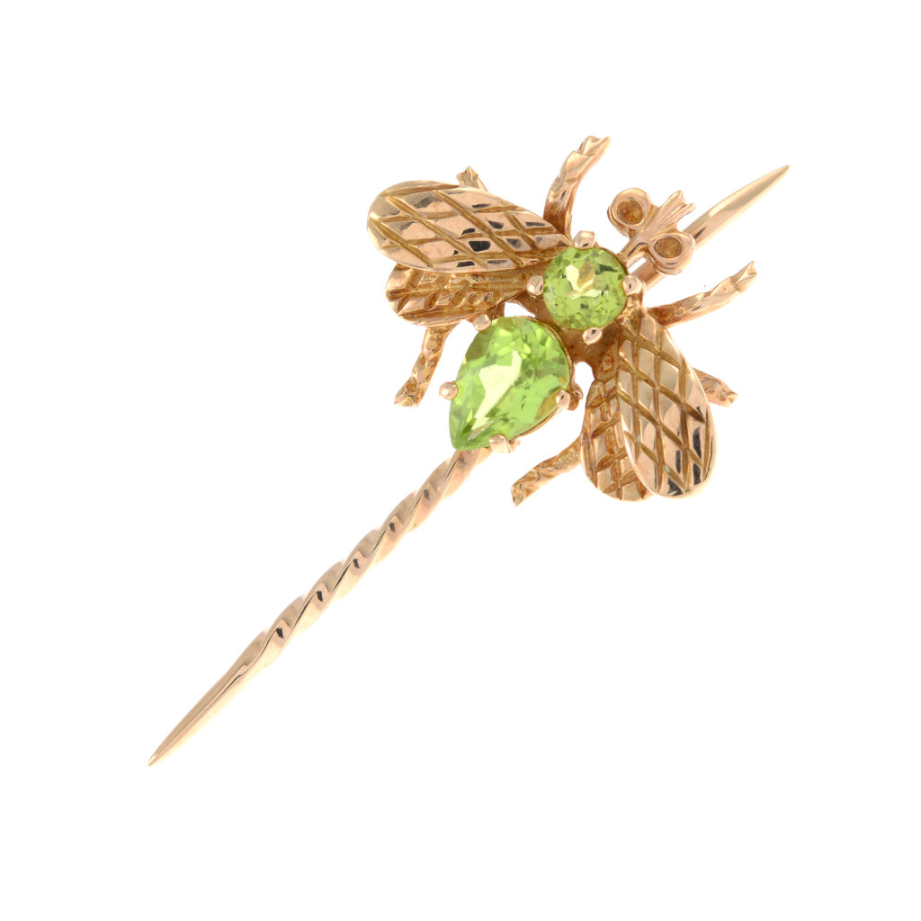 Birthstone for August: Peridot 2 peridot fly pin