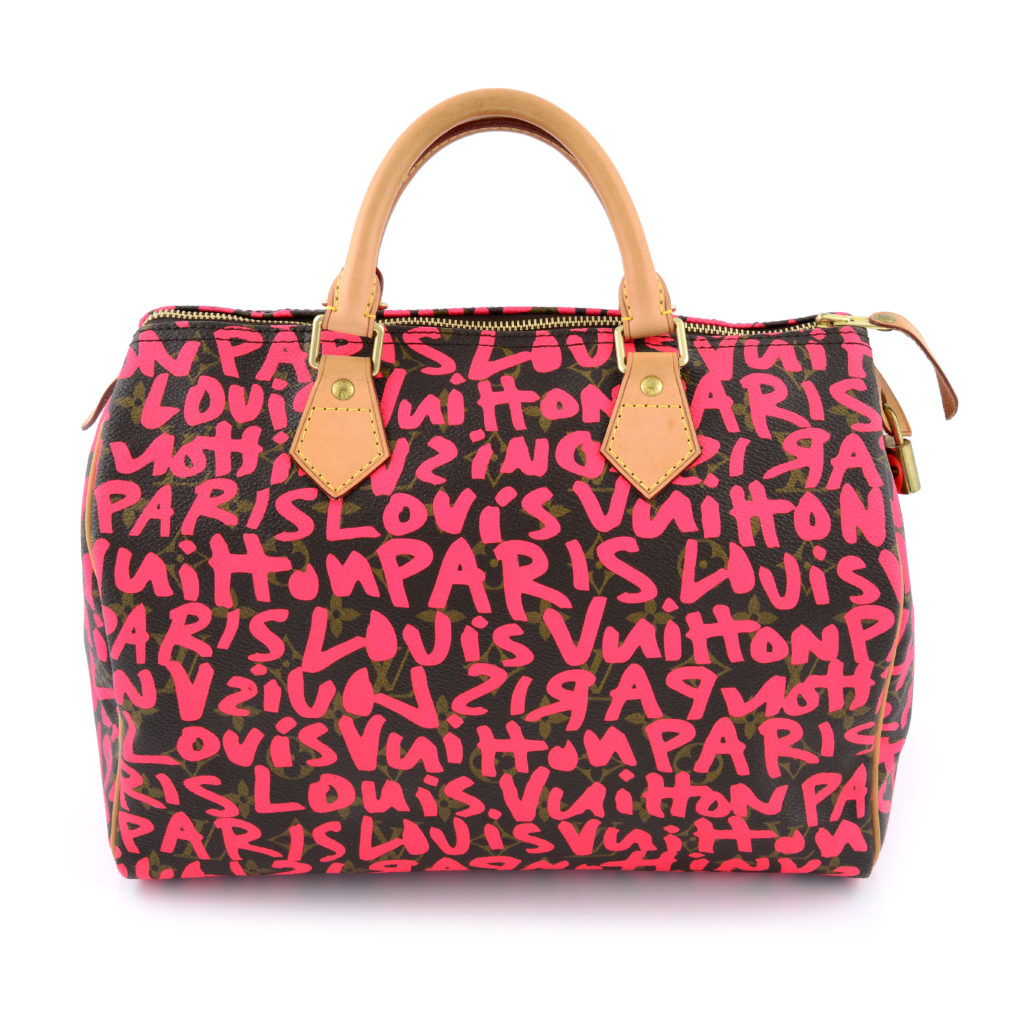 Stephen Sprouse x Louis Vuitton Pink Monogram Graffiti Speedy 30