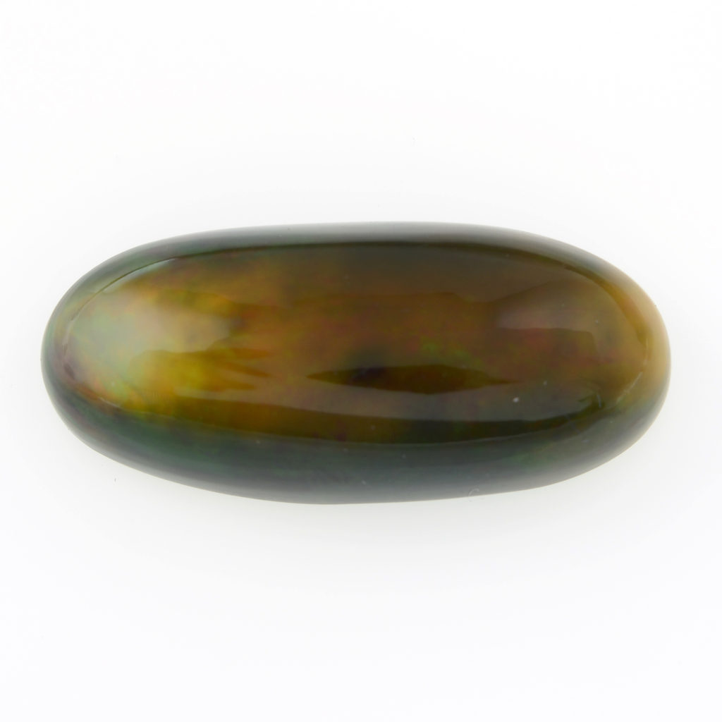 October Birthstone: Opal & Tourmaline 1 oval opal