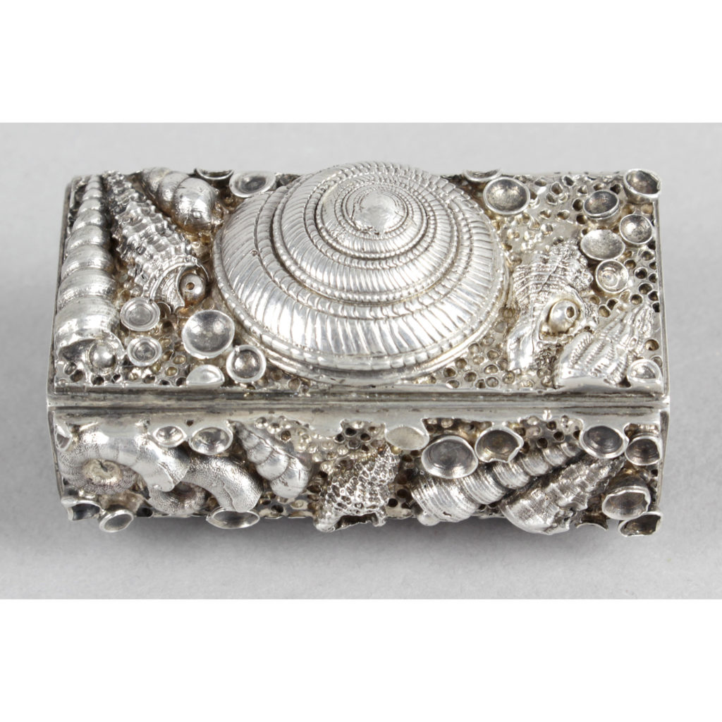 a ‘sea shell’ match box cover by Jocelyn Burton
