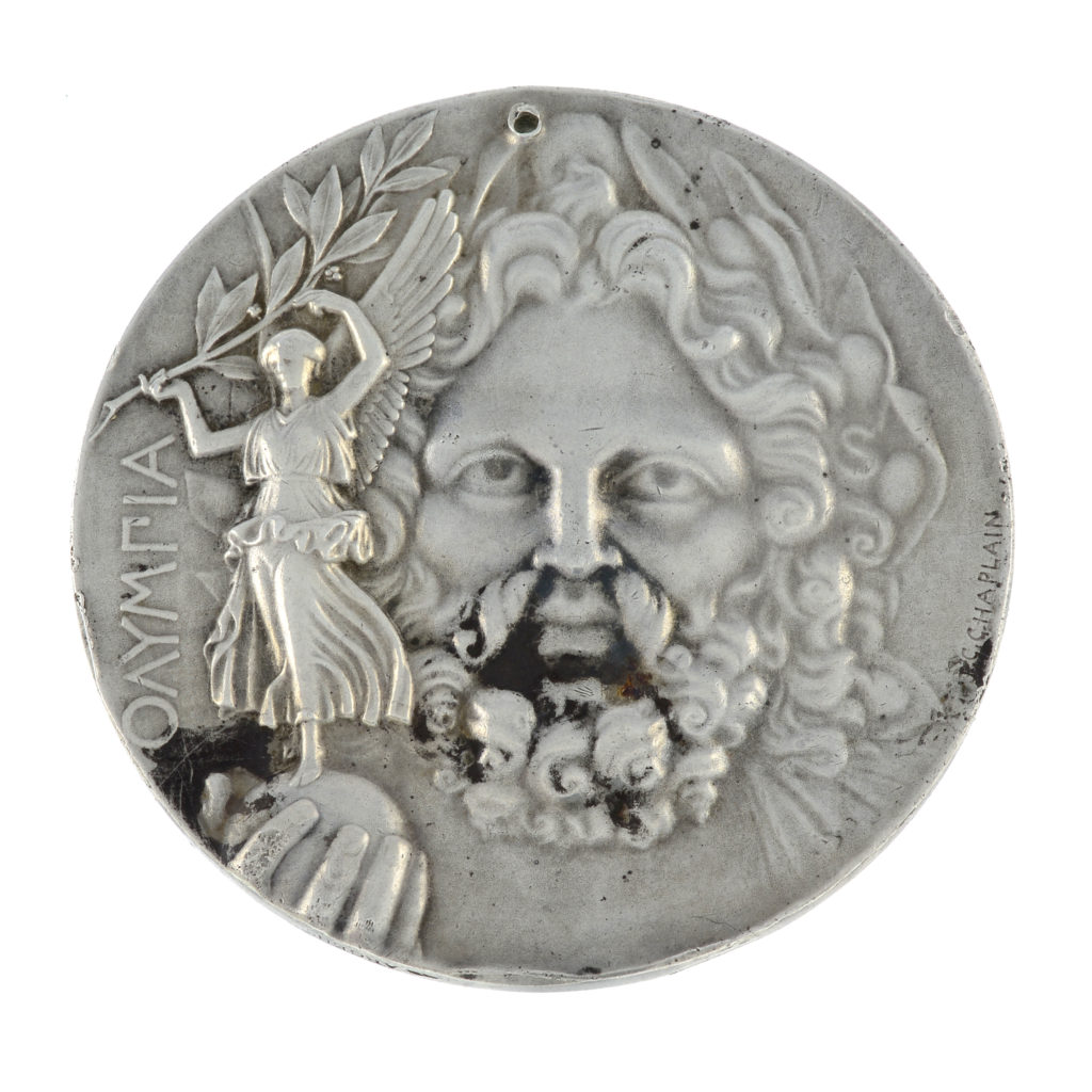 Rare 115-year-old Olympic medal from the 1906 Olympics Games 2 silver winner’s medal from the 1906 Olympics Games held in Athens