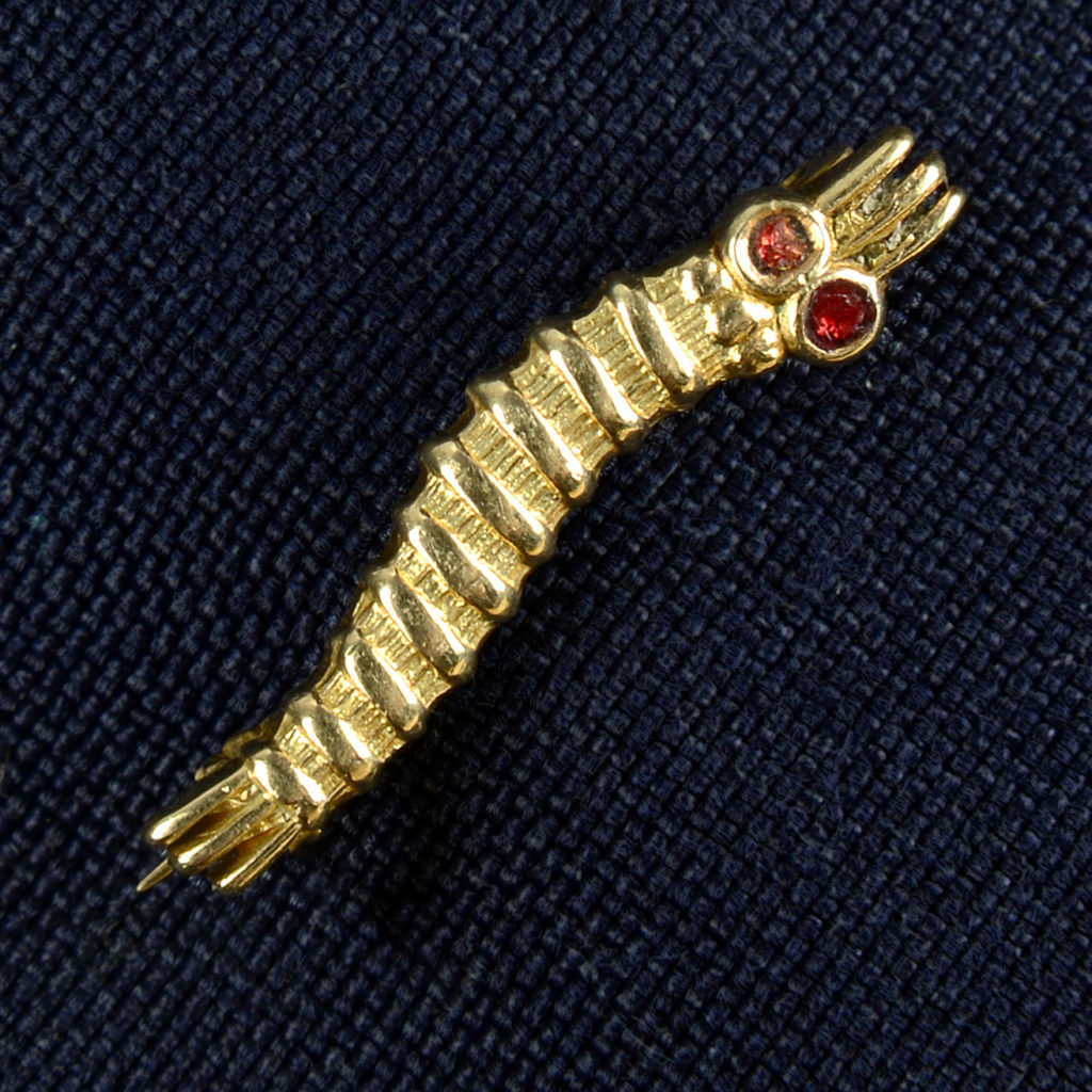 Caterpillar brooch sales