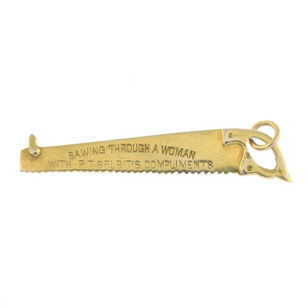 Selbit’s Charming Sawing Souvenir 2 Selbit Saw Charm Fellows Auctioneers 1