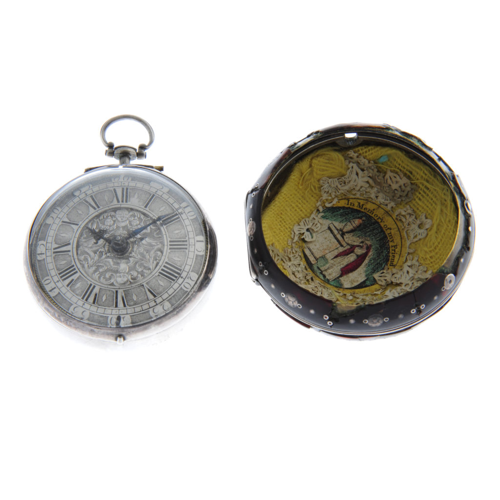 A pair case pocket watch by George Etherington, 53mm