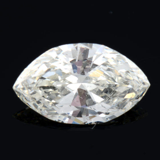 Marquise-shape diamond, 1.14ct.