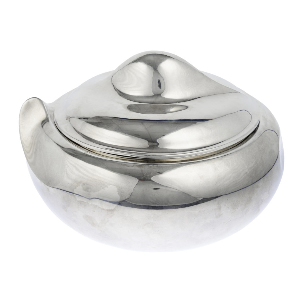 Tiffany & Co., sterling silver 'Thumbprint' tureen designed by Elsa Peretti.