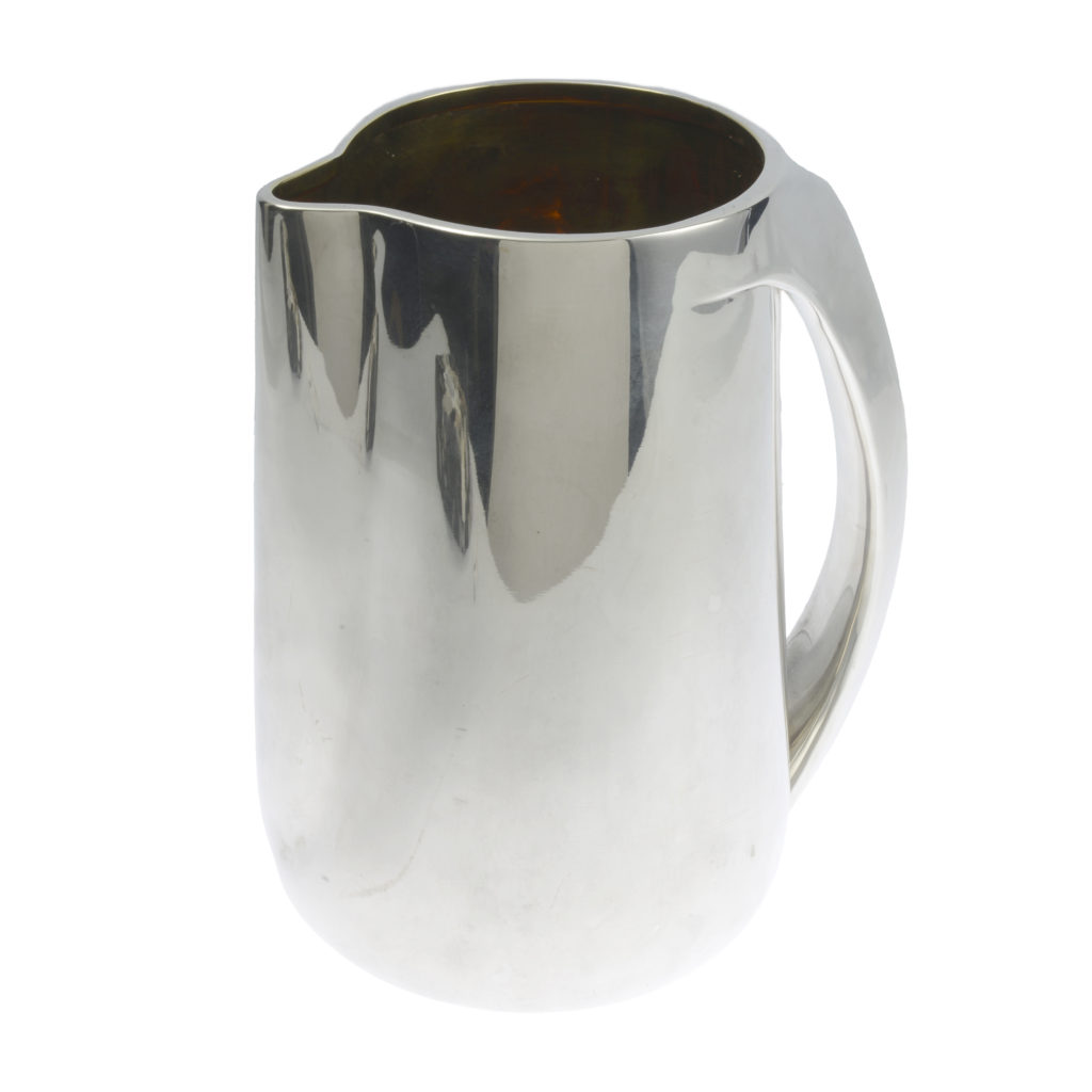 Tiffany & Co., sterling silver pitcher designed by Elsa Peretti.