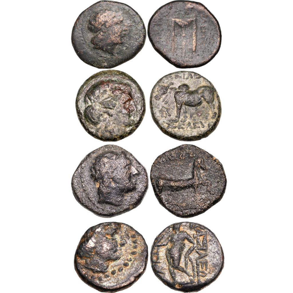 Group of 4 Seleukid Empire Æ Coins - Ex Henry Clay Lindgren Collection.