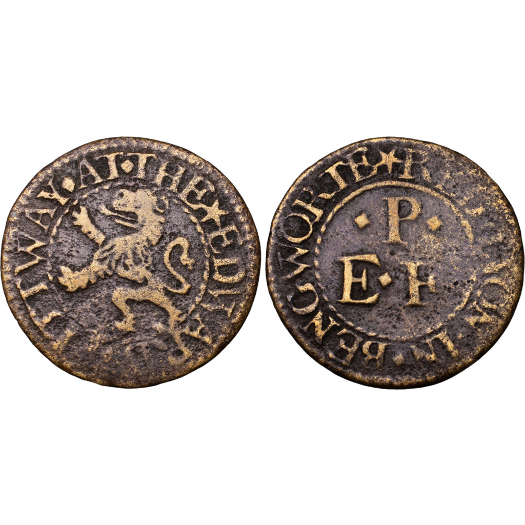 Bengeworth CU Farthing Token marked Edward Pittman