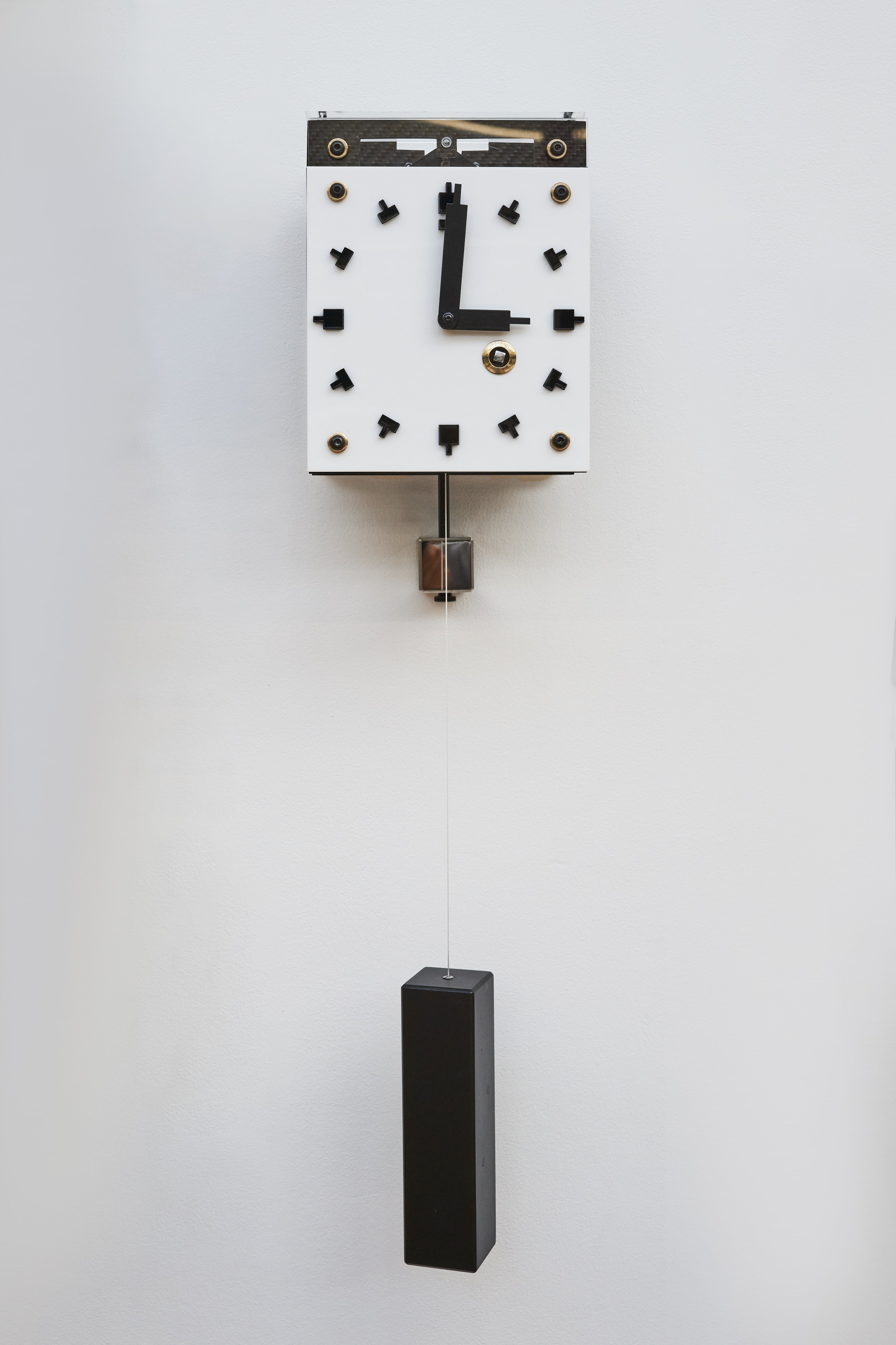 The winning project, Barry Archer's clock built around the basis of roller bearings and micro ceramic materials