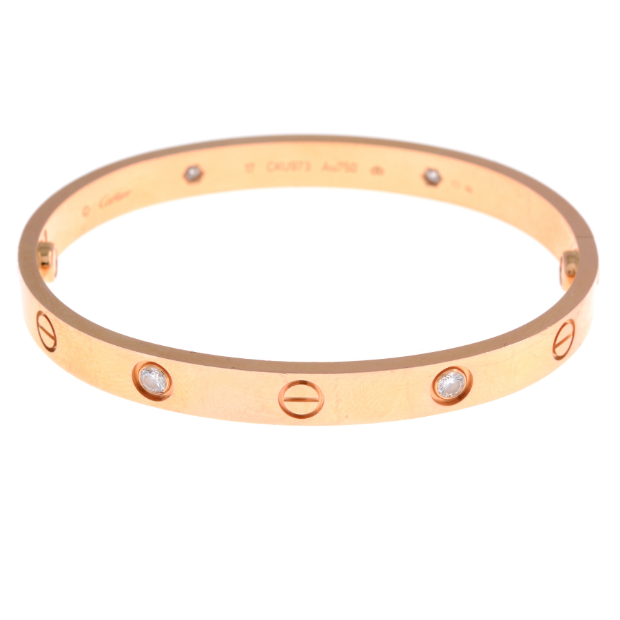 18ct gold diamond 'Love' bangle, by Cartier