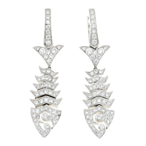 Jewels Verne Fish earrings, by Stephen Webster