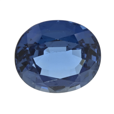 Oval-shape blue sapphire