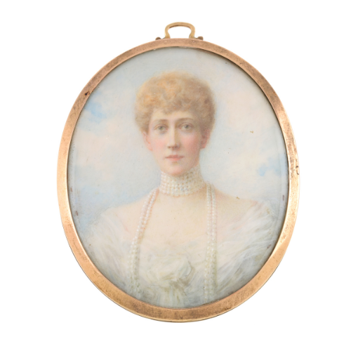 Portrait miniature of Princess Alexandra, Downey