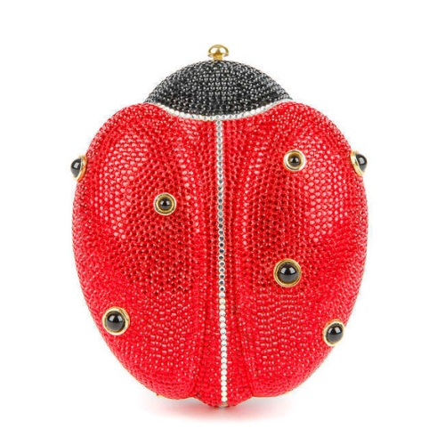 Judith Leiber crystal Ladybug minaudière clutch
