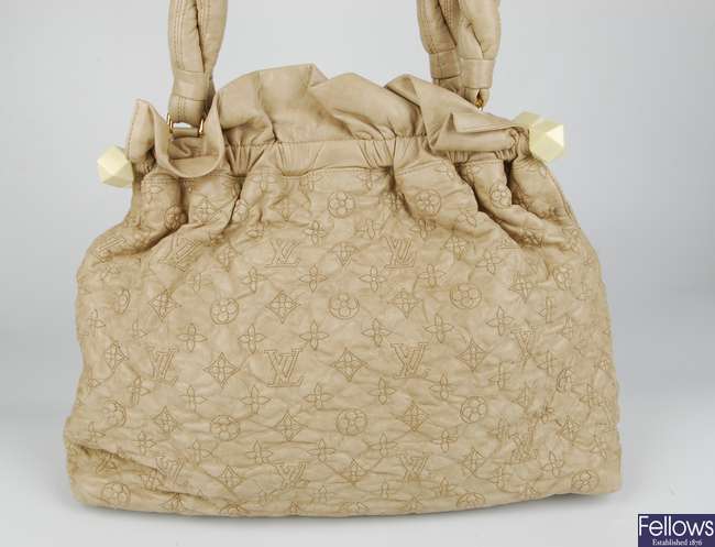 Louis Vuitton Beige Monogram Embroidered Leather Olympe Stratus Limited  Edition GM Shoulder Bag Louis Vuitton
