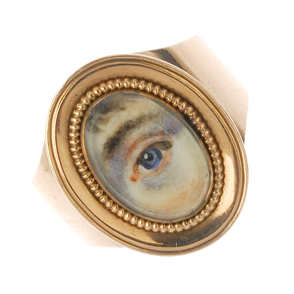 18th century lover's eye ring Antique jewellery auction