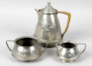 Silver part tea service,