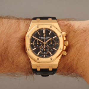 Watch on wrist