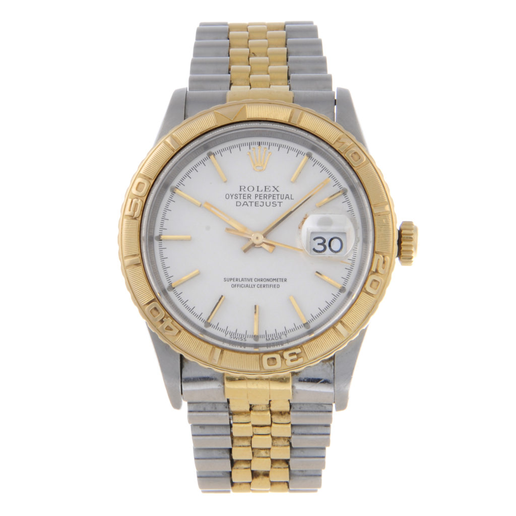 A gentleman's bi-metal Oyster Perpetual Datejust 'Turn-O-Graph' bracelet watch