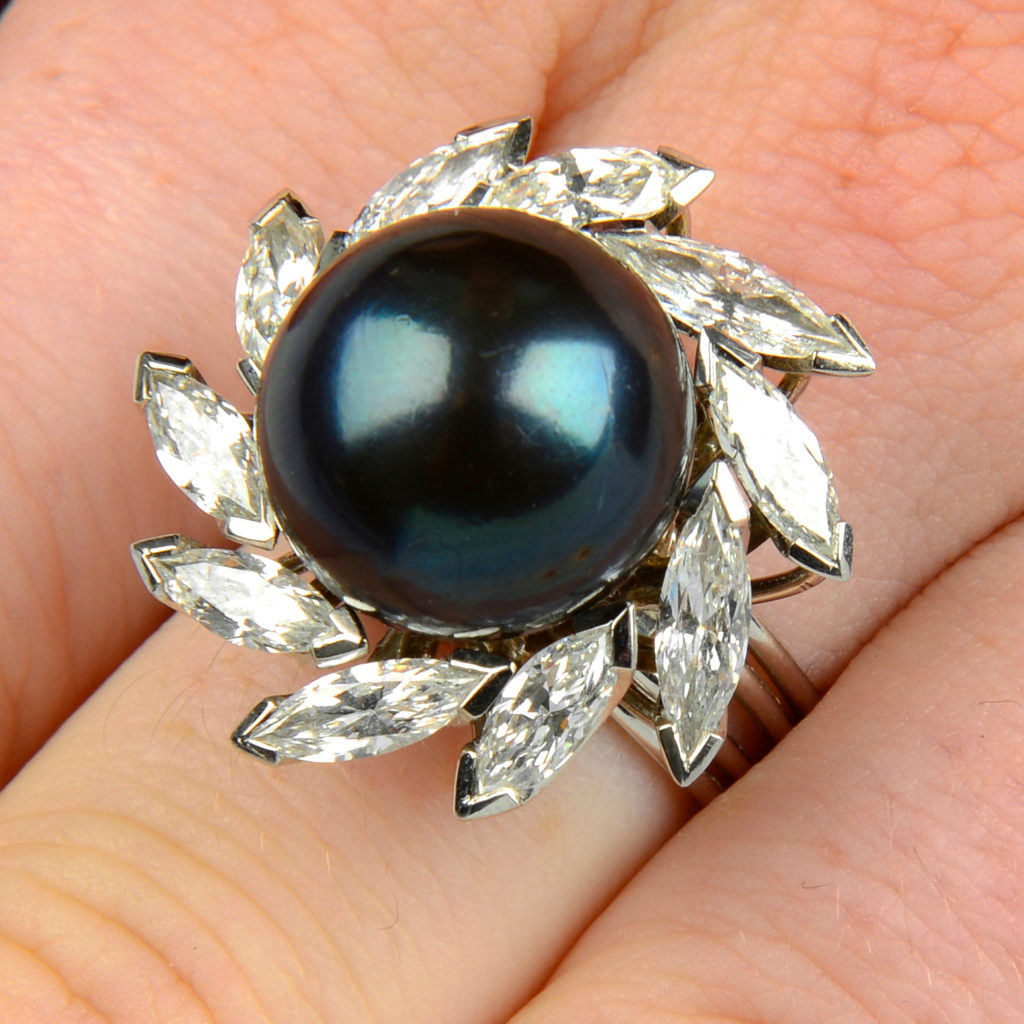 Andrew Grima diamond cluster ring