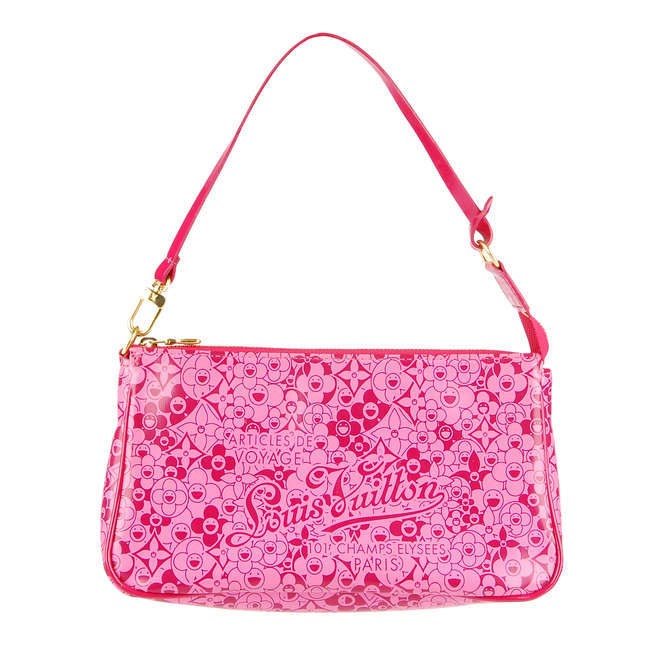 A Louis Vuitton and Murakami Cosmic Blossom bag.