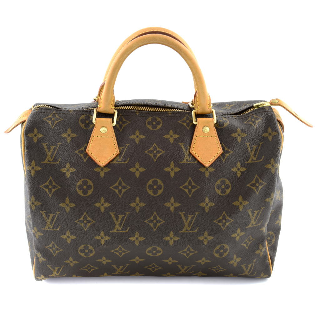  LOUIS VUITTON - a Monogram canvas Speedy 30.