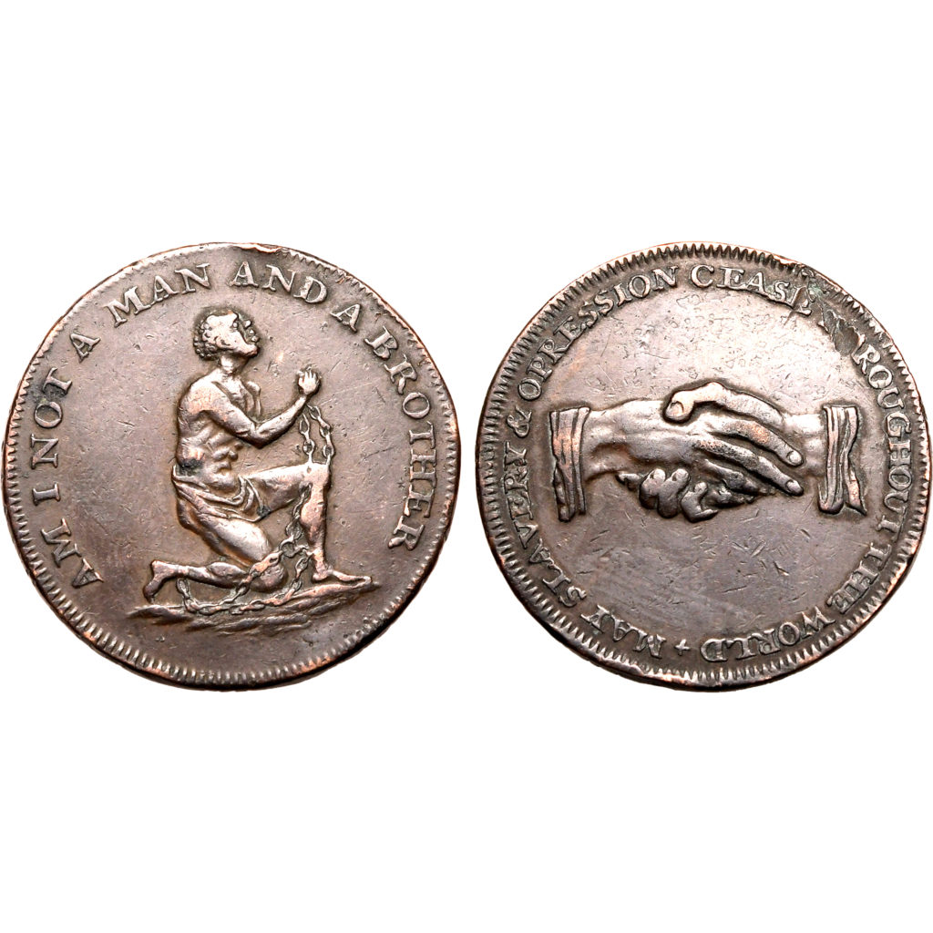 Great Britain. Middlesex CU Abolition 1/2 Penny Token.