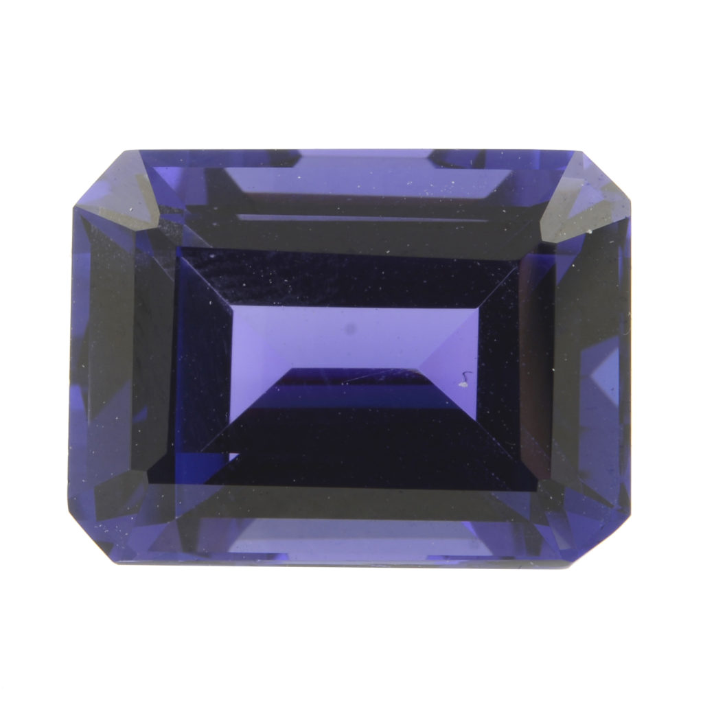 Rectangular-shape tanzanite, 8.52ct