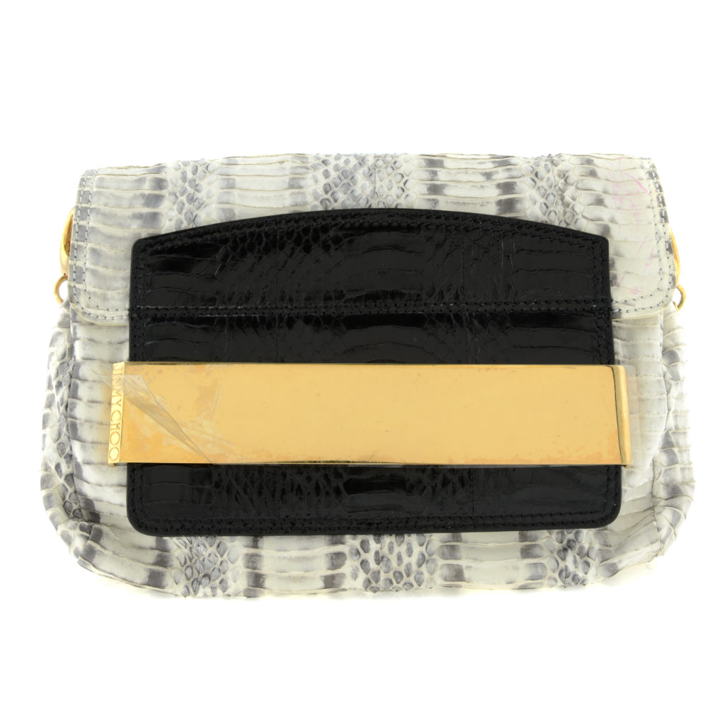 Jimmy Choo - python clutch.