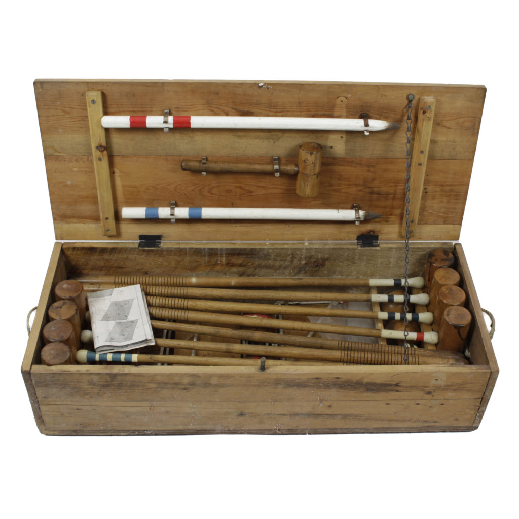 Mid 20th century croquet set