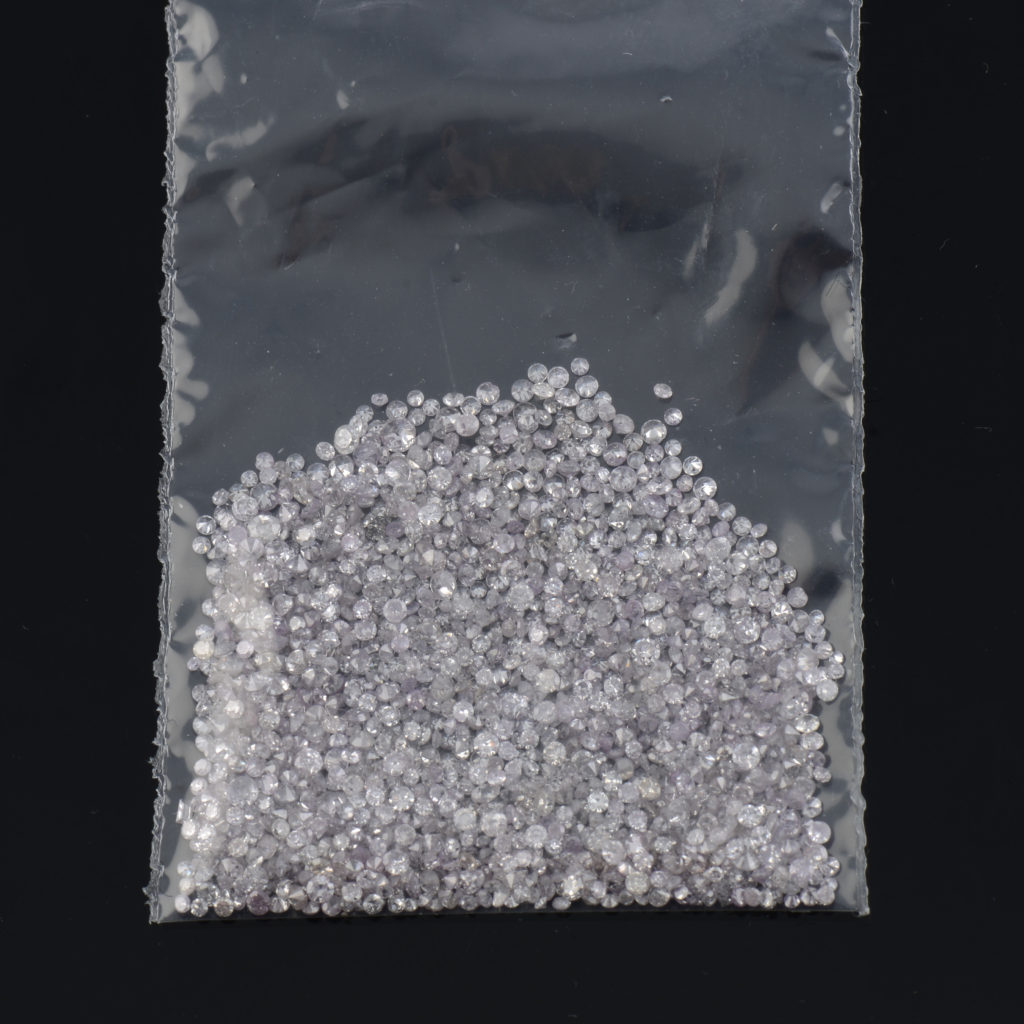 Assorted vari-shape 'purplish-pink' diamonds