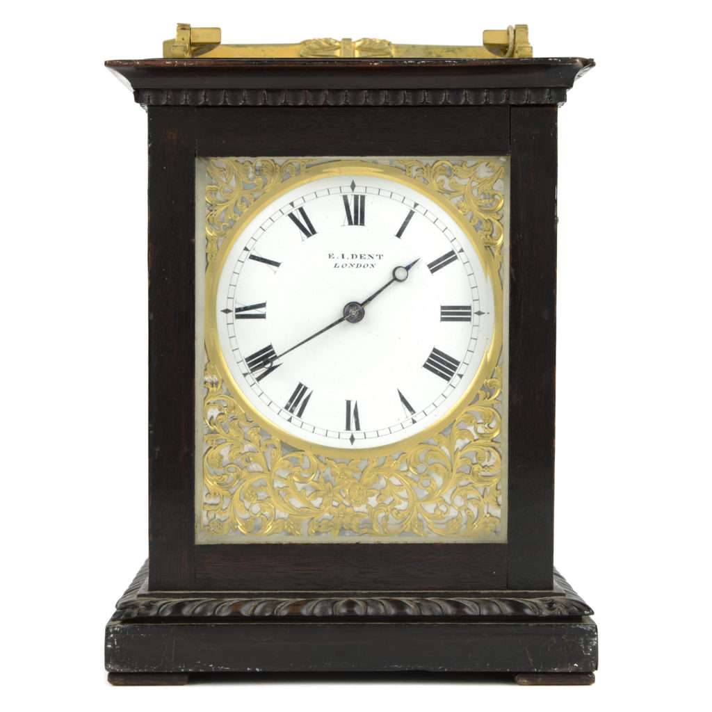 E.J Dent ebonised repeating clock