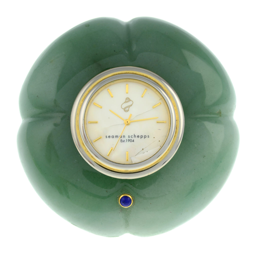 Seaman Schepps Amazonite table clock
