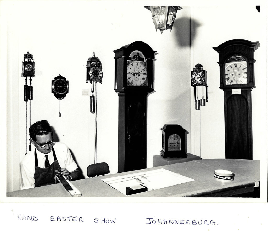 Peter Baker with a few of his late father's collection
