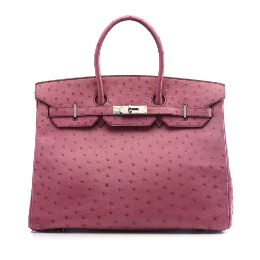 Fuchsia Ostrich Birkin 35