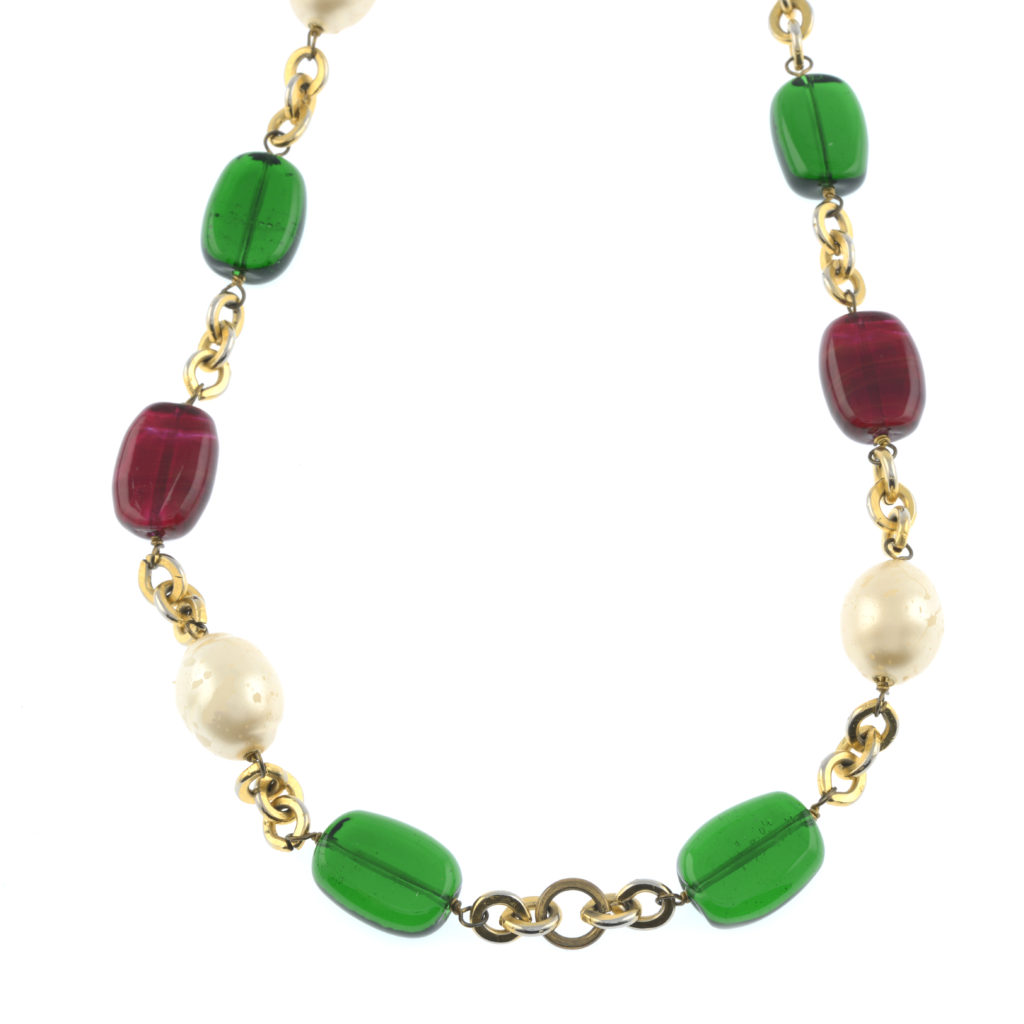 Chanel Gripoix CC Medallion necklace