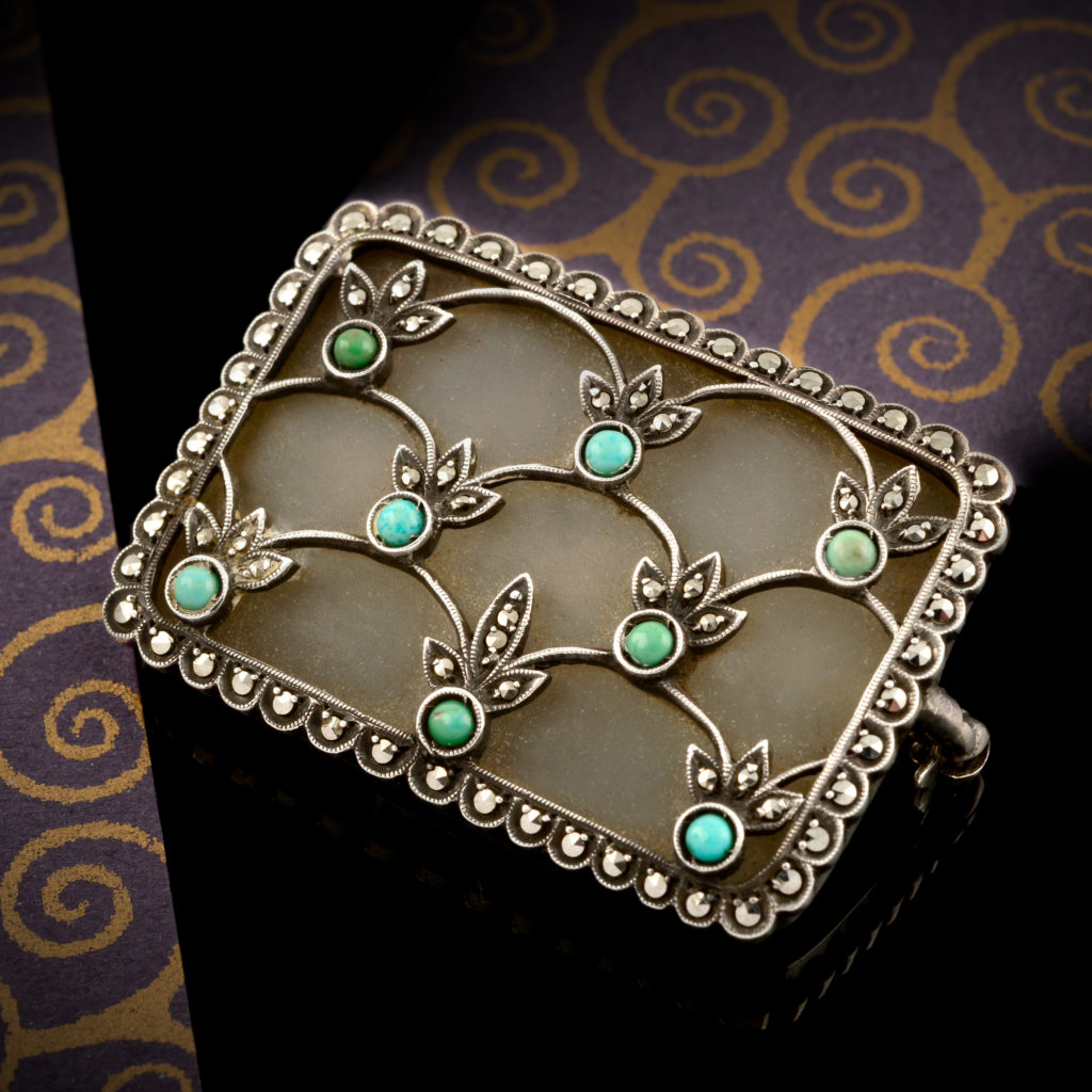 Art Deco gem-set brooch, by Theodor Fahrner